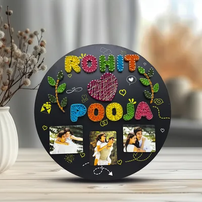 Handmade String Art Frames For Couples